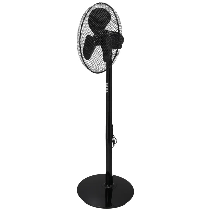 Stojanový ventilátor 16", čierny 40W 2