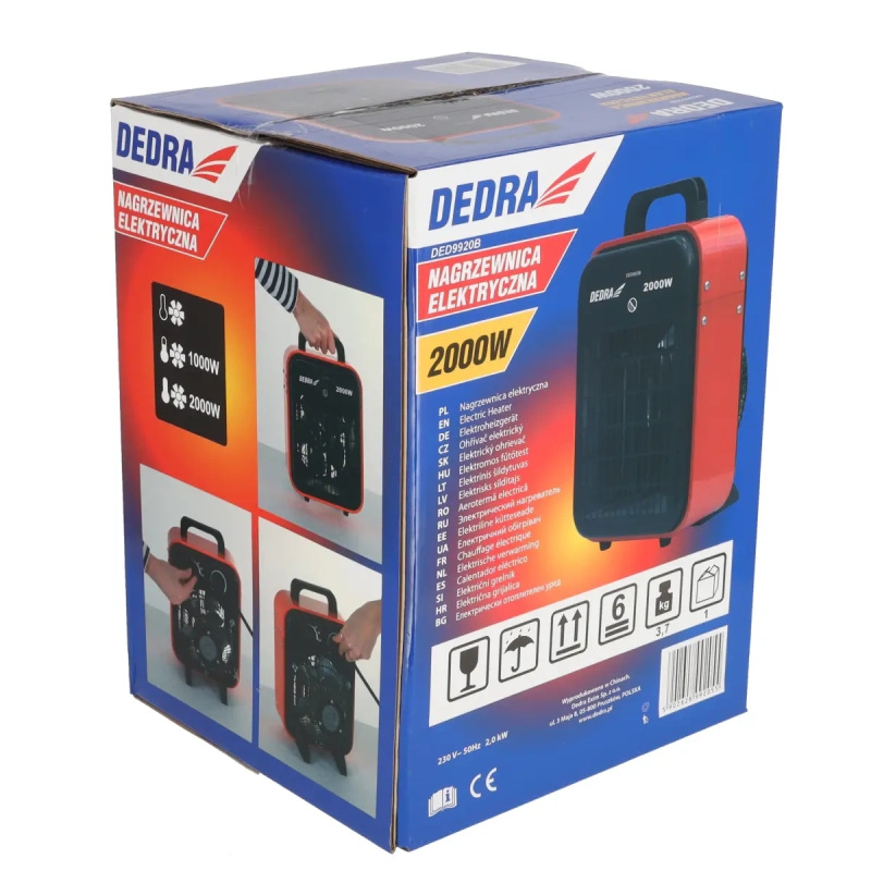 Elektricky ohrievač 2000W 1