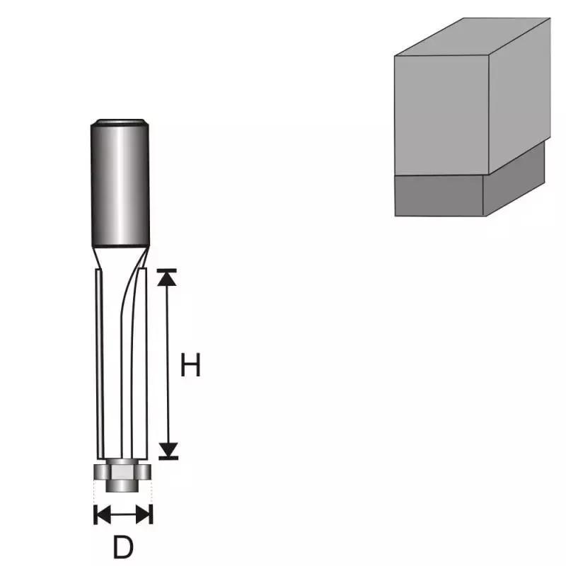 Frézka vidiová do dreva stopka 8mm, D 13mm, H 50  mm