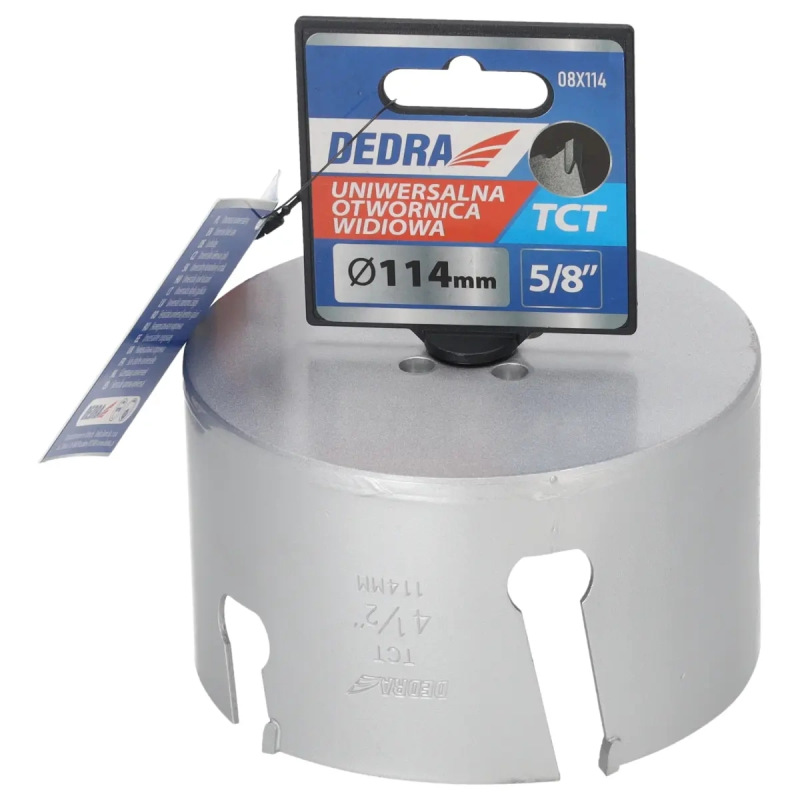 Univerzálny korunkový vrták TCT 114 mm 5/8'' 2