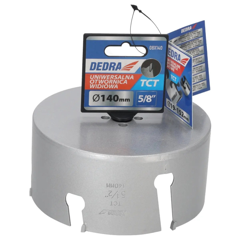 Univerzálny korunkový vrták TCT 140 mm 5/8'' 2