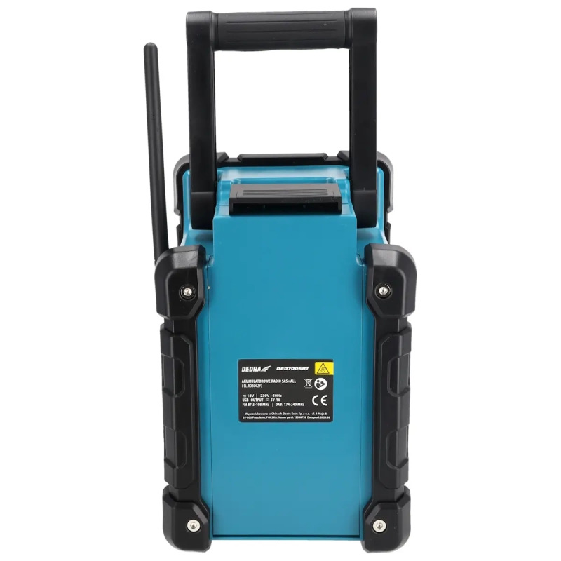 Akumulátorové rádio DAB+/FM 18 V Bluetooth USB 5