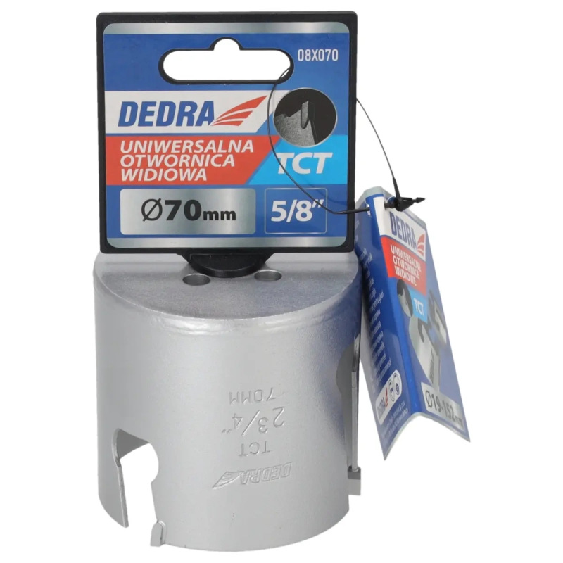 Univerzálny korunkový vrták TCT 70 mm 5/8'' 2