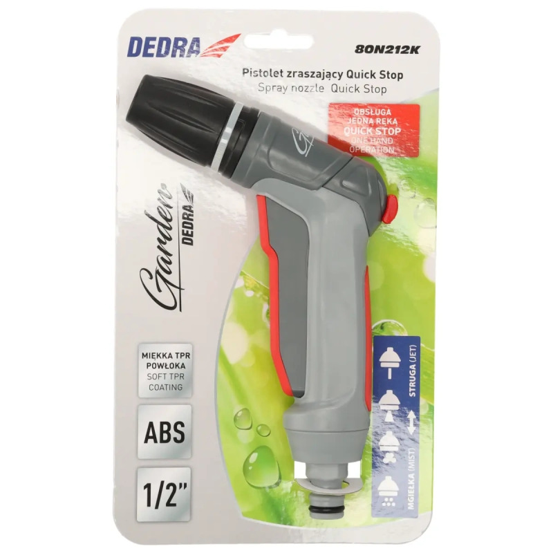 Regulovaná rovná postrekovacia pištoľ QUICK STOP 3