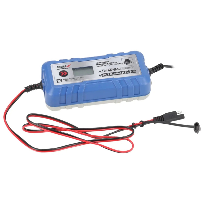 Mikroprocesorový usmerňovač 4A, 6V/12V, 4-120Ah, LCD LFP 1