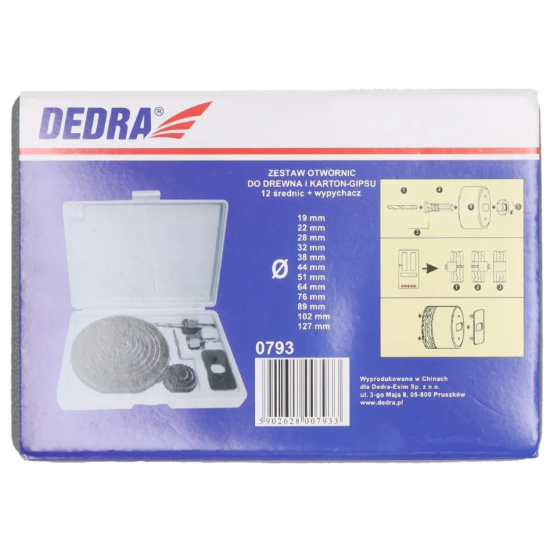 Sada vykružovačov  do dreva 12 ks 19-127mm 3