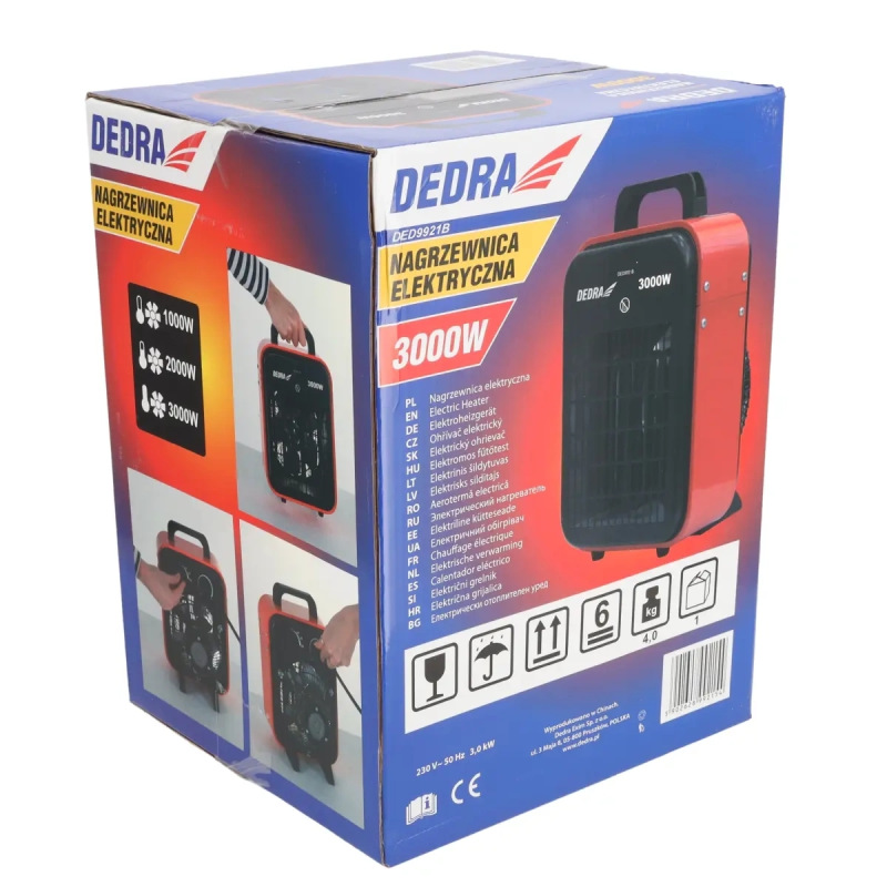 Elektricky ohrievač 3000W 8