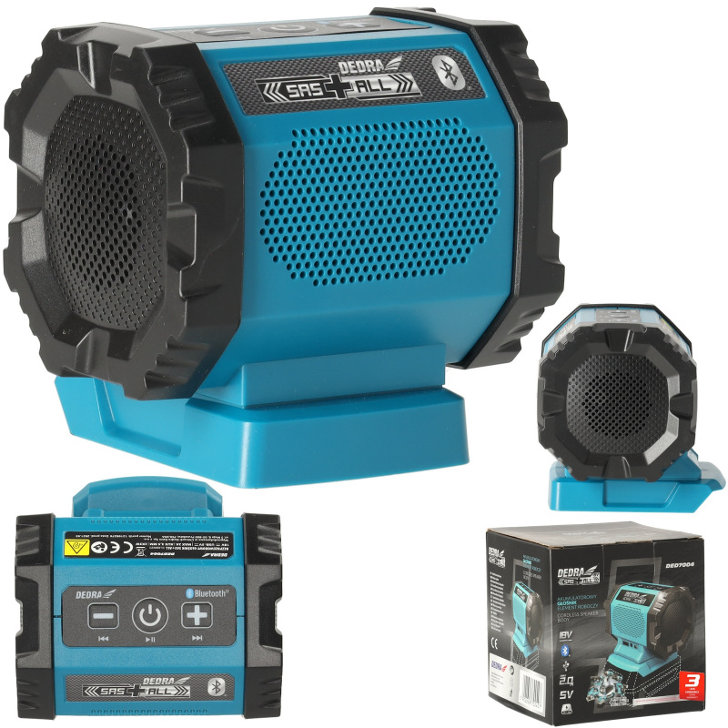 Akumulátorový reproduktor Bluetooth, USB port 18V 1