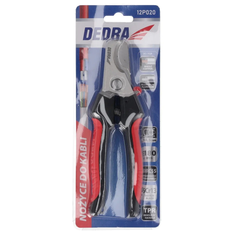 Nožnice na medené a hliníkové káble, priemer rezania 10,5mm 4