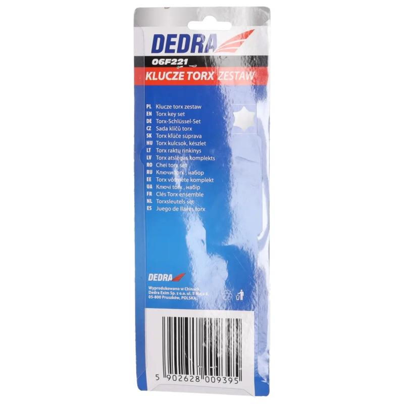 Kľúče TORX dlhé T10-T50, súprava 9 ks, CRV 3