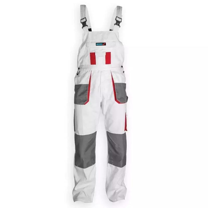 Nohavice ochranné montérky veľkosť S/48, biela, gramáž 190g/m2