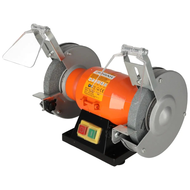 Brúska stolová dvojkotúčová 150W, 125x16x12,7mm, elektromagneticky bezpečnostný spínač 4