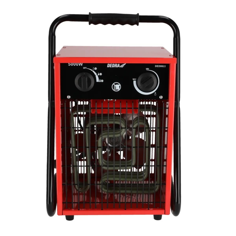 Elektricky ohrievač vzduchu 2500/5000W, 400 V, termostat, funkcia ventilátora 2