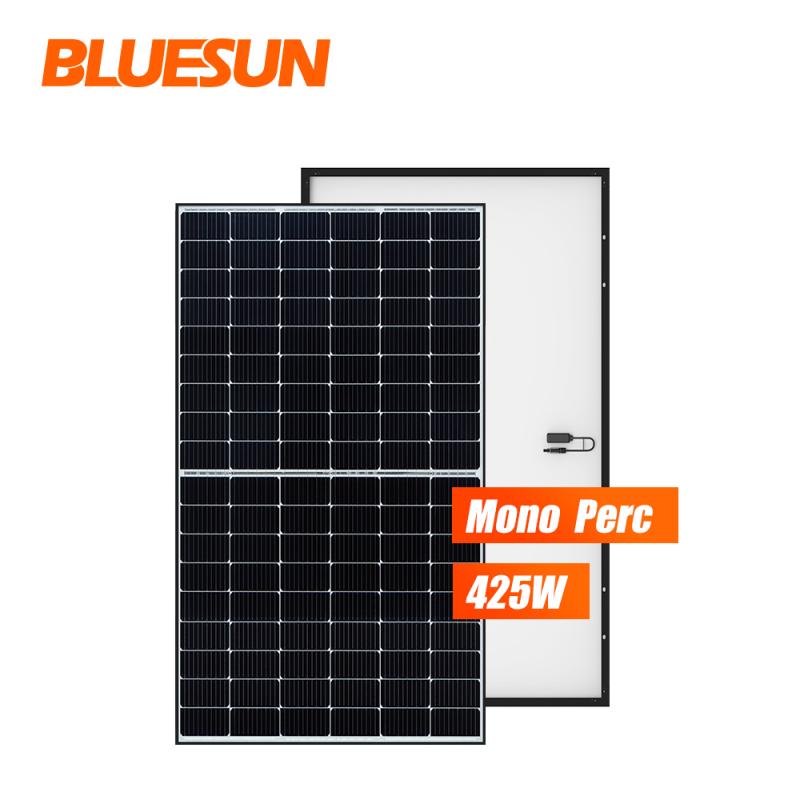 Fotovoltaický panel s černým rámem, Bluesun Mono Half Cell 425Wp 108 článkový