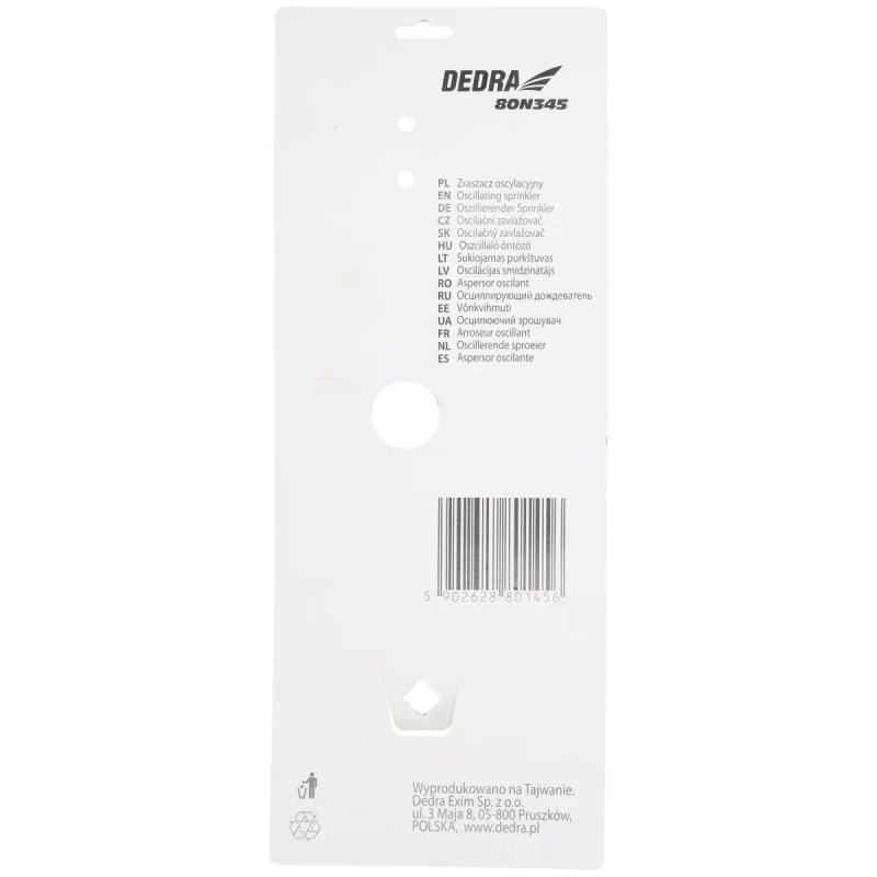 Oscilačný zavlažovač,16dýz,regulovaný,na hliníkovom kolíku 3