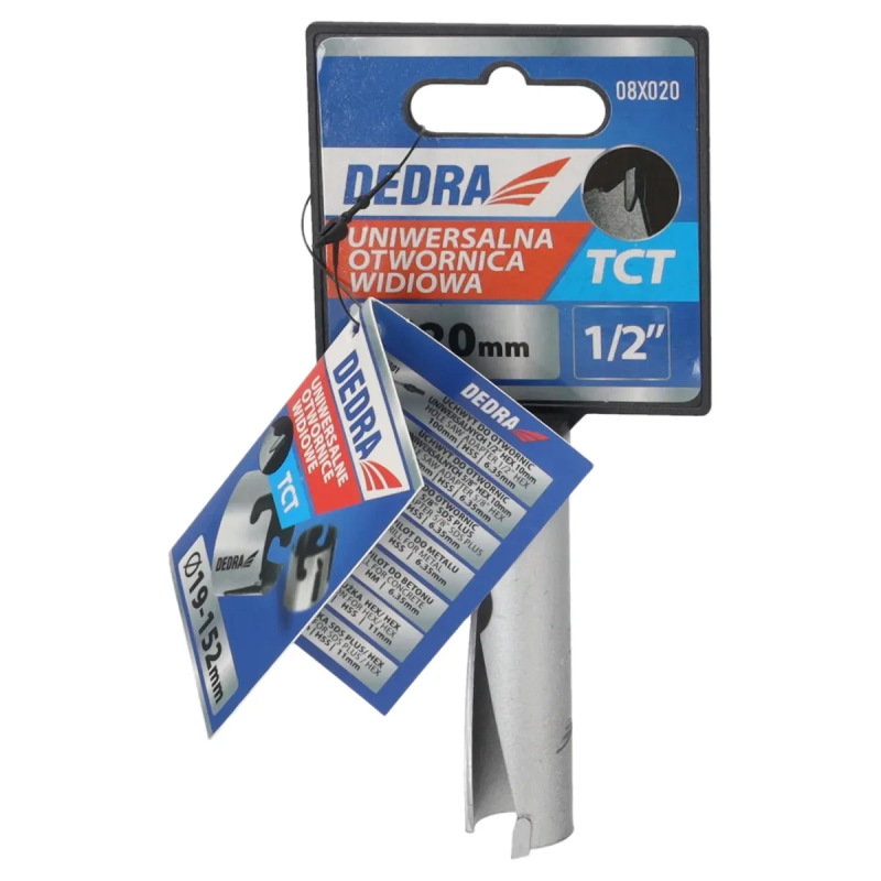 Univerzálny korunkový vrták TCT 20 mm 1/2'' 2