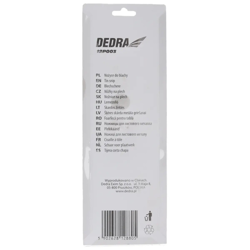 Nožnice na plech pravé CRV, 250mm 4