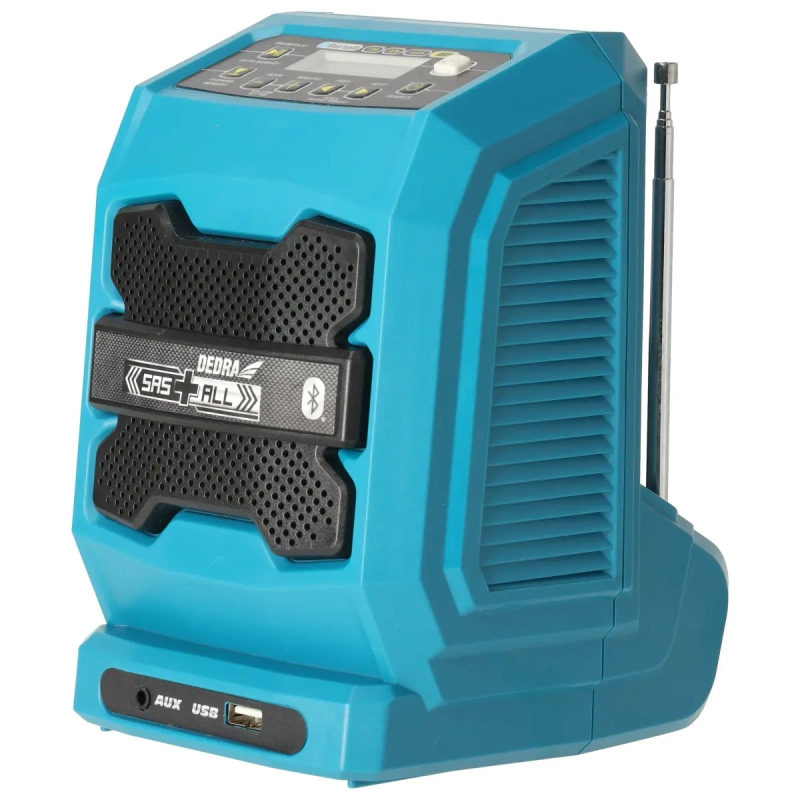 Akumulátorové Bluetooth rádio, USB port 18V 3