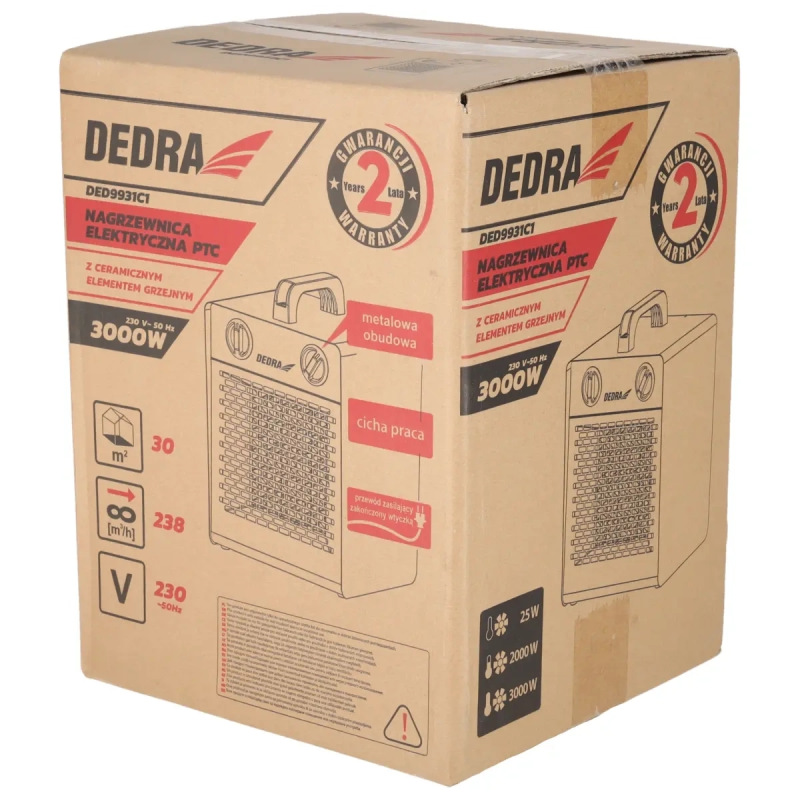 Elektrický ohrievač 3,0kW PTC 4