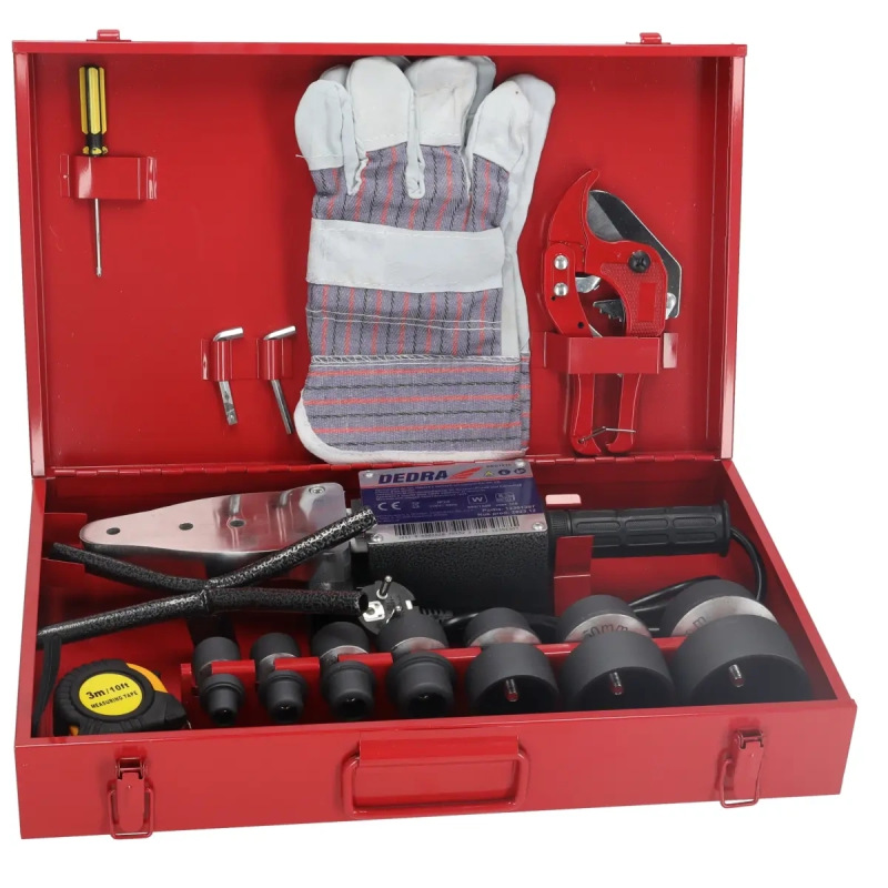 Zvárač plastových trubiek 0,8-1,5KW, 300°C, pre priemery 20,25,32,40,50,63. 6