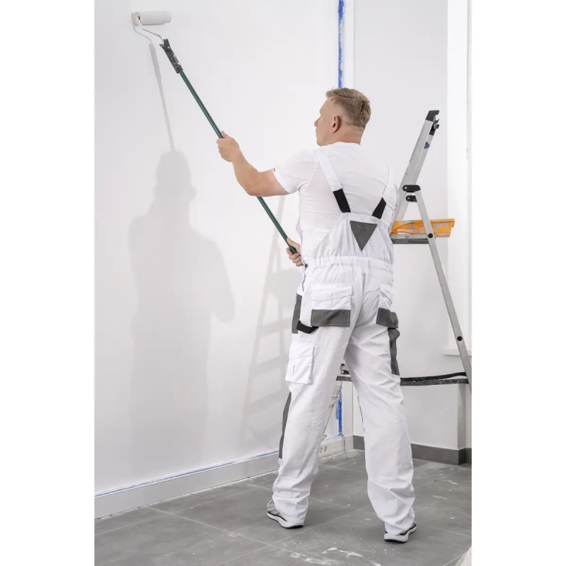 Nohavice ochranné montérky veľkosť L/52, biela, gramáž 190g/m2 1