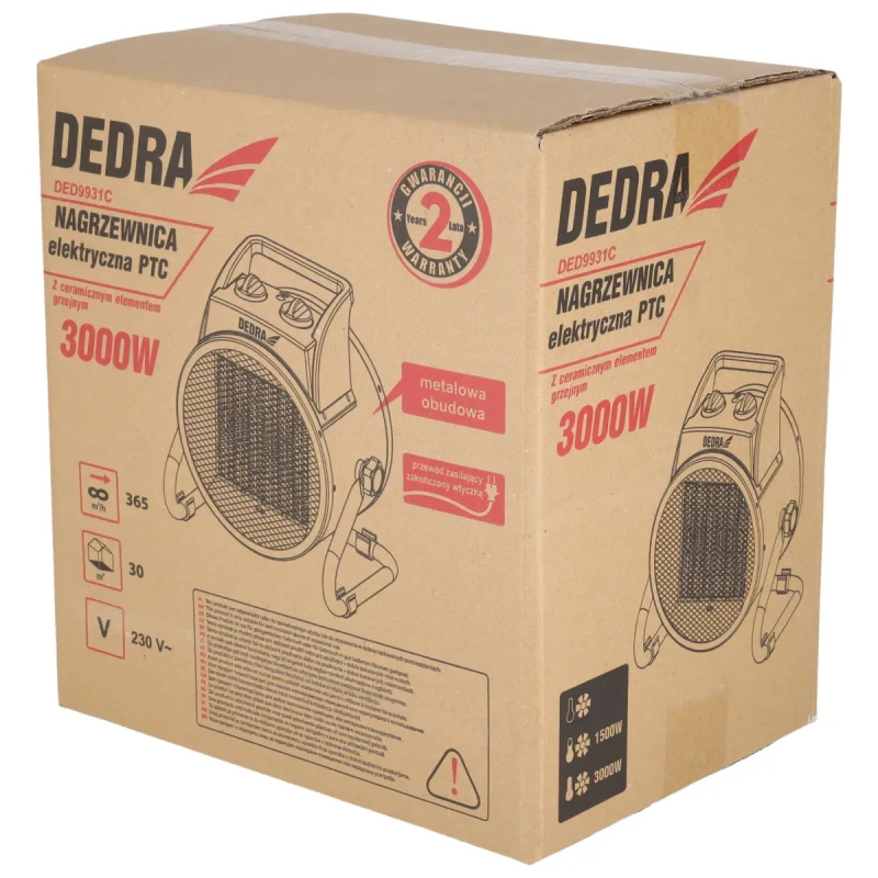 Elektrický ohrievač 3,0kW PTC 4