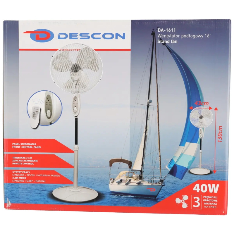 Ventilator stojanový 16" s dialkovzm ovladanim 6
