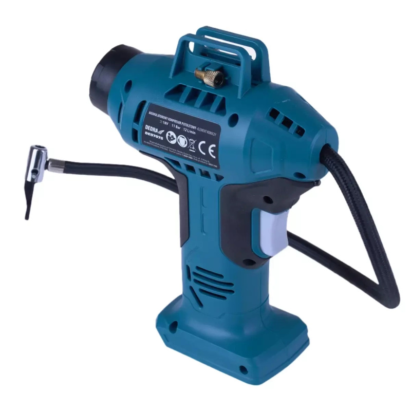 Pištoľový mini kompresor 11 bar, 18V 4