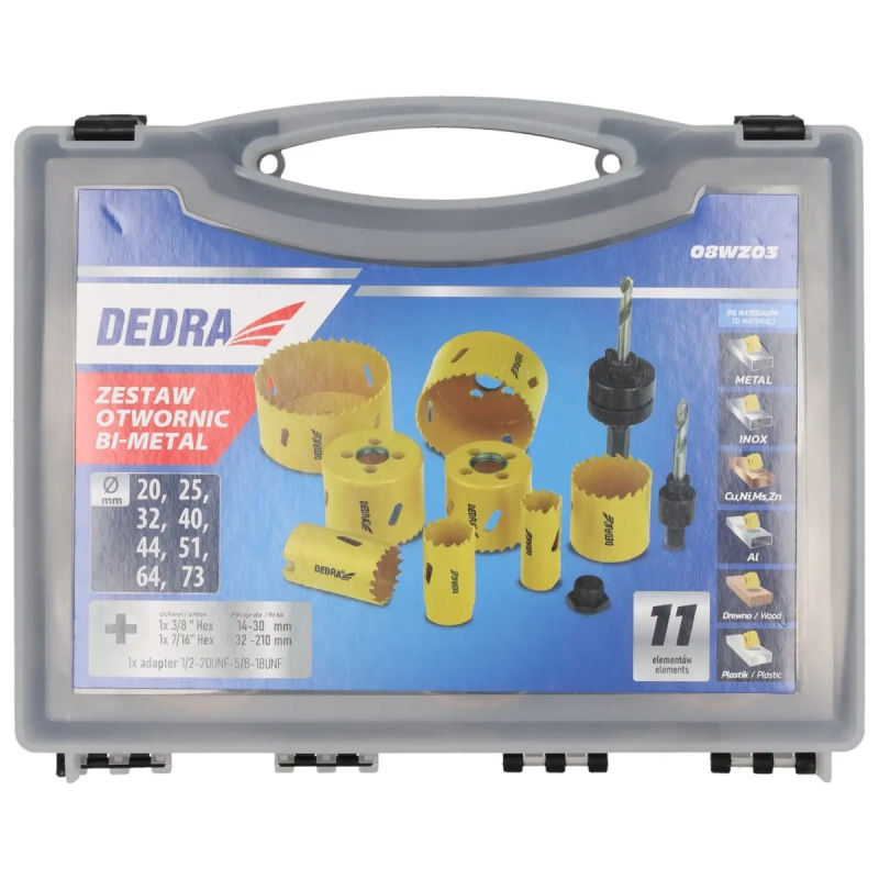 Súprava bimetalových korunových vrtákov 12 ks 3