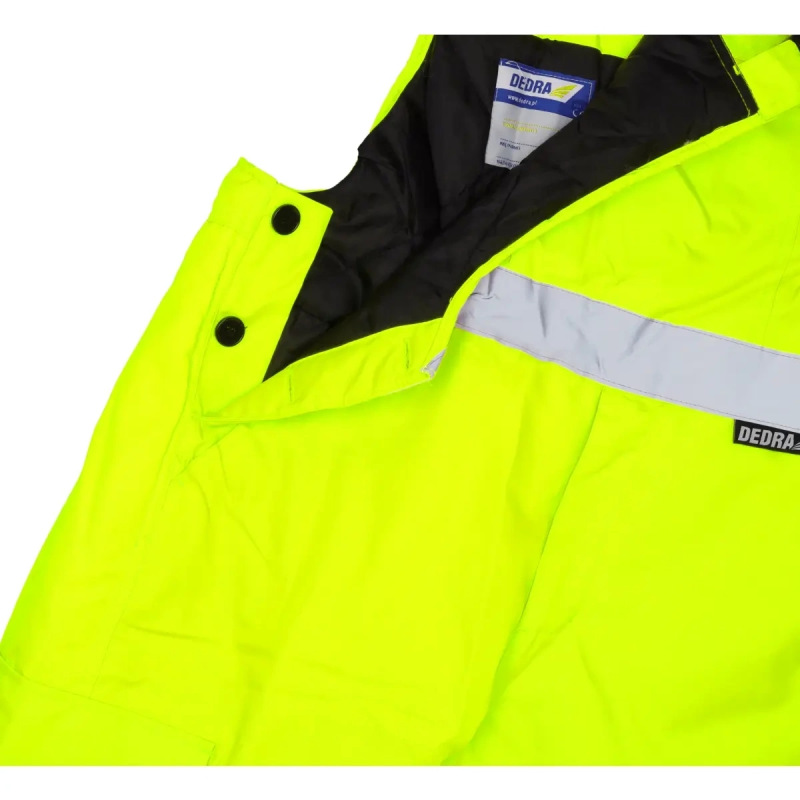 Zateplené reflexné montérky, veľkosť XXXL,žlté 5