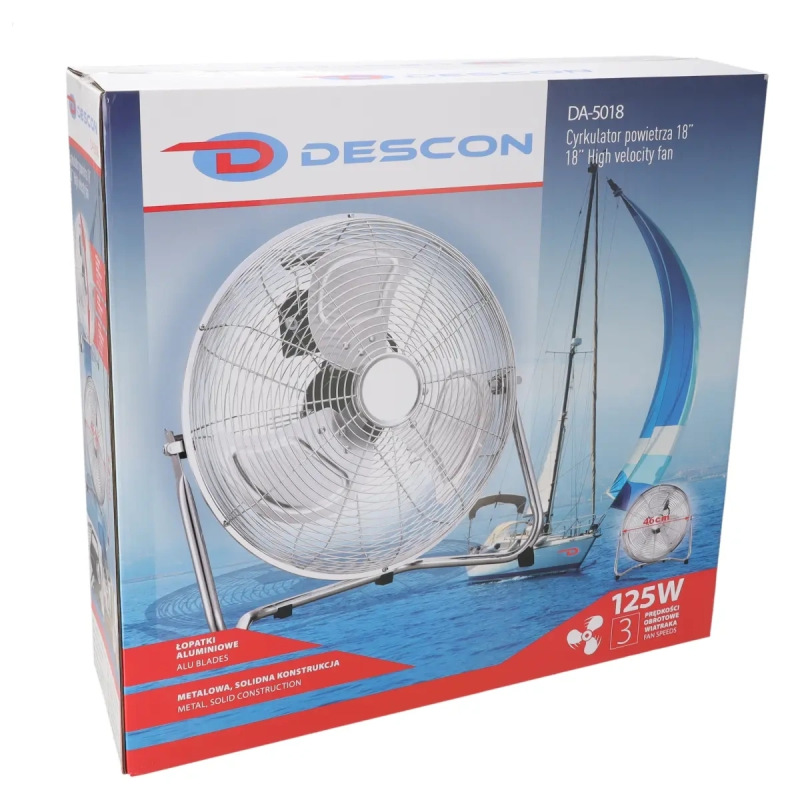 Cirkulačný ventilátor 18" chróm 6