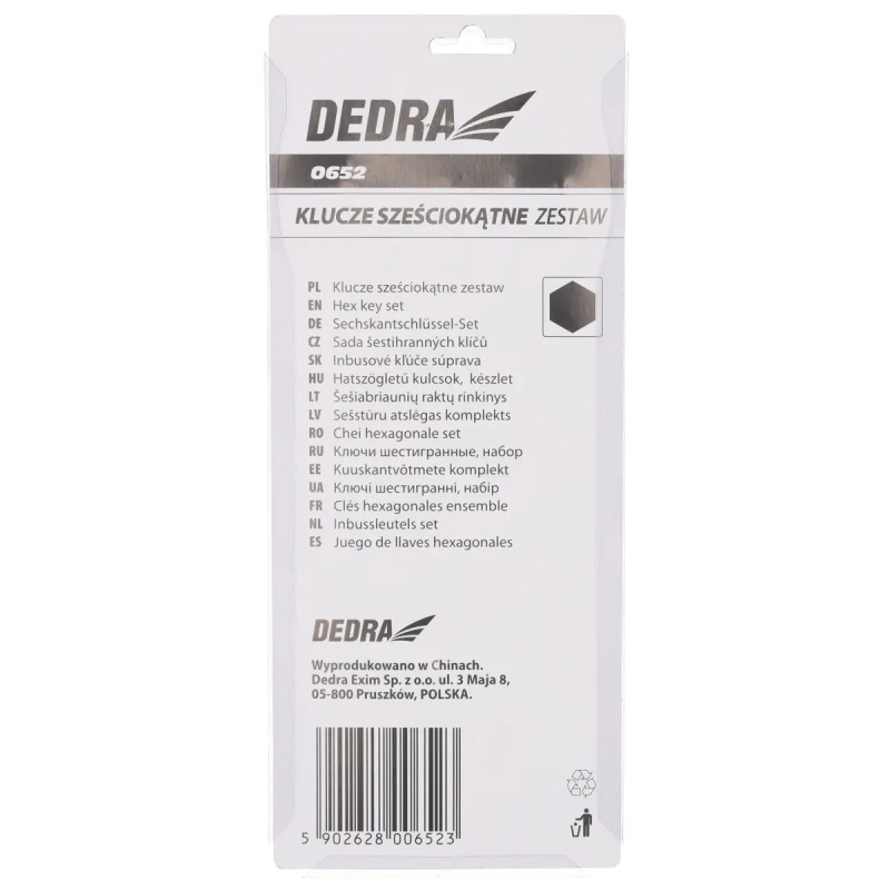 Sada imbusových kľúčov CrV 1,5 - 10mm, 9 ks, extra dlhé v plastovom držiaku 3