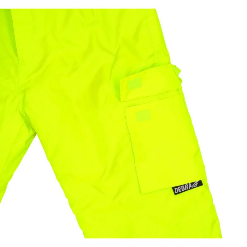 Zateplené reflexné nohavice veľkosť XXXL, žlté 4
