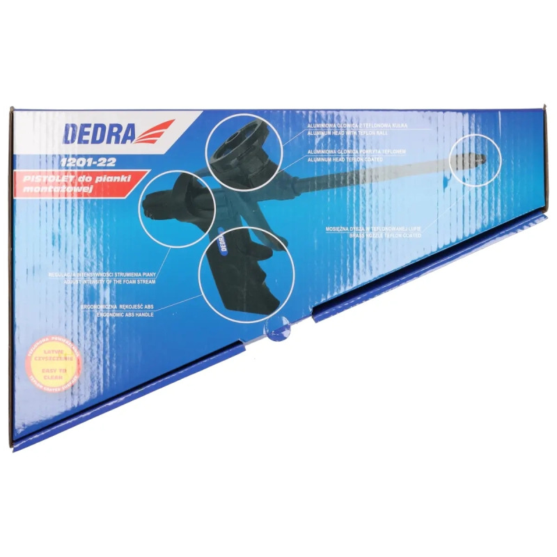 Pištol do montážnej peny, kovová, mosazná dýza, pokrytá teflnom 2