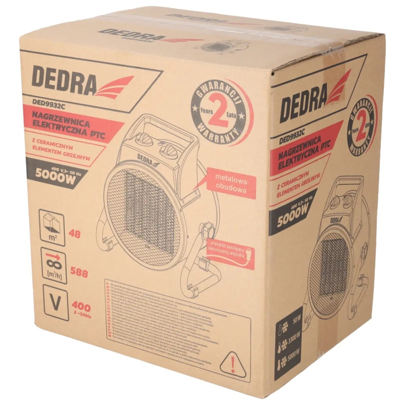 Elektrický ohrievač 5,0kW PTC 6