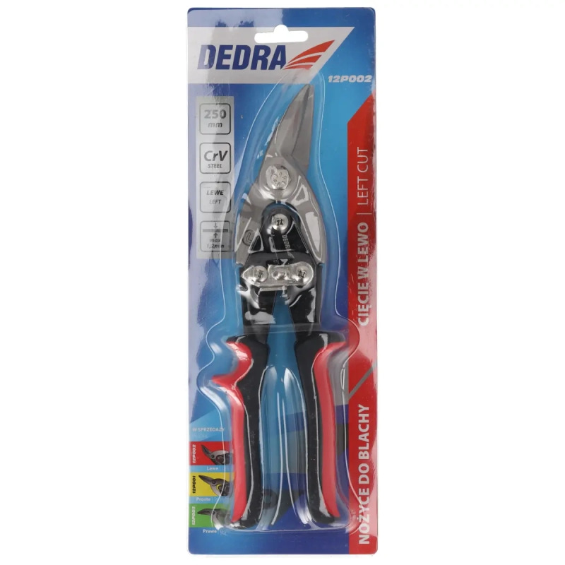 Nožnice na plech ľavé CRV, 250mm 4