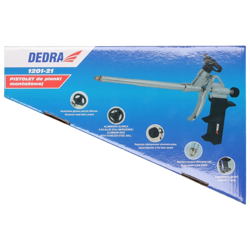 Pištol do montážnej peny, kovová, mosazná dýza 2