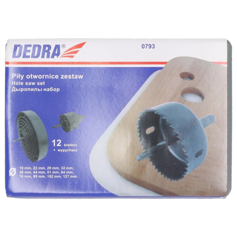 Sada vykružovačov  do dreva 12 ks 19-127mm 2