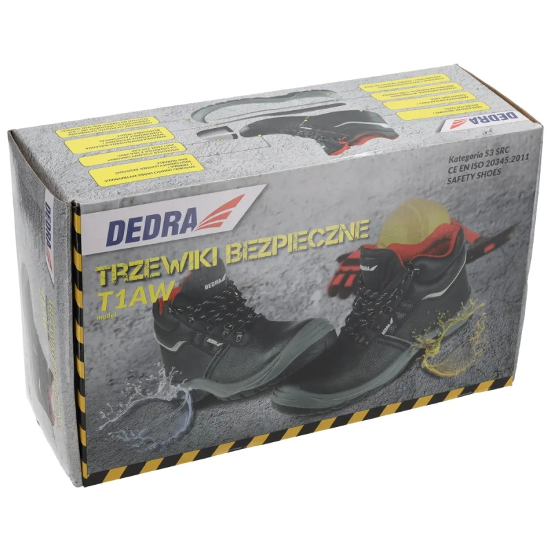 Bezpečnostné topánky T1AW, kožené, veľkosť: 47, kat. S3 SRC 5