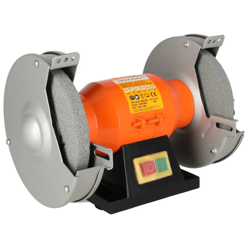 Brúska stolová dvojkotúčová 150W, 150x16x12,7mm, elektromagneticky bezpečnostný spínač 4