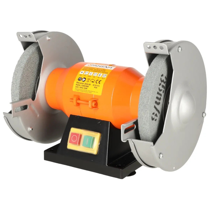 Brúska stolová dvojkotúčová 150W, 150x16x12,7mm, elektromagneticky bezpečnostný spínač 6