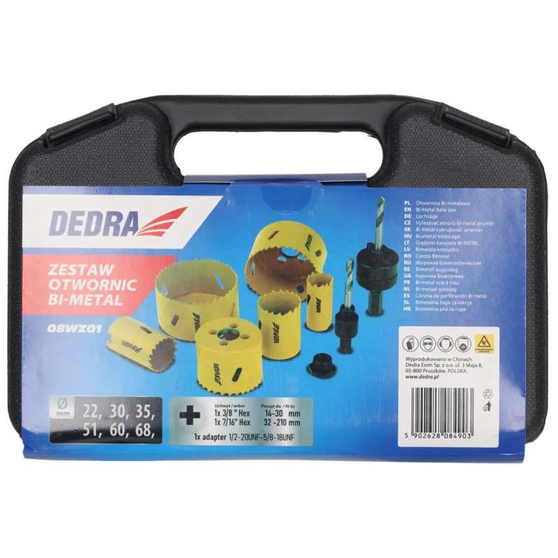 Súprava bimetalových korunových vrtákov 8 ks 2