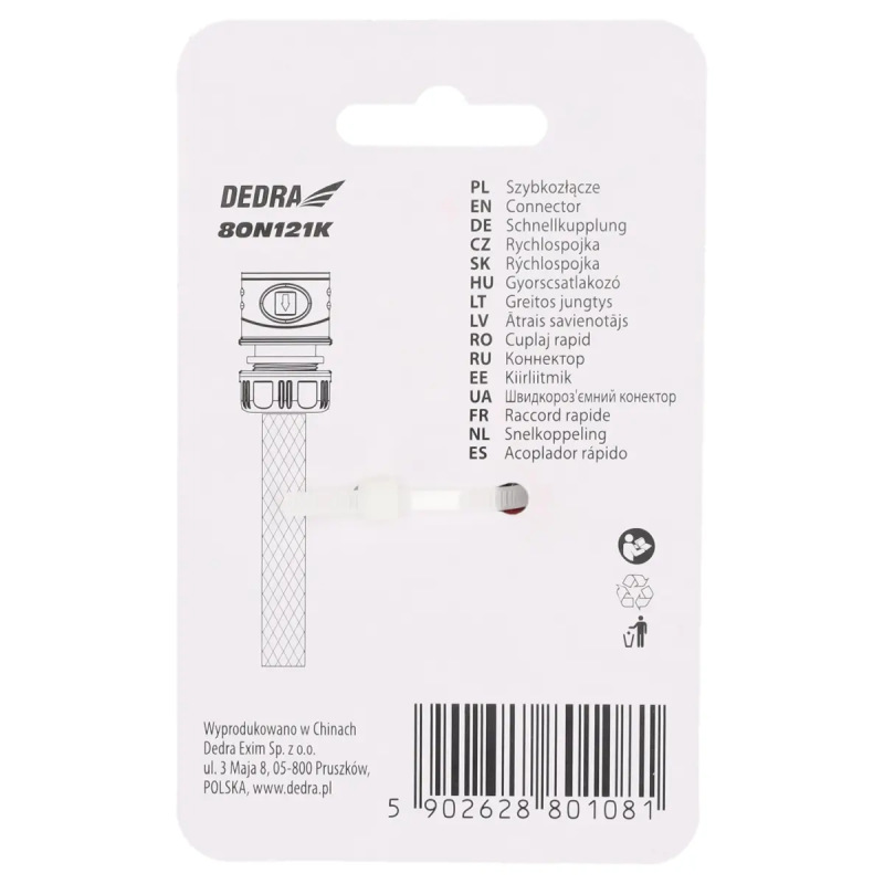 Rýchlospojka 3/4" SOFT, na karte 4