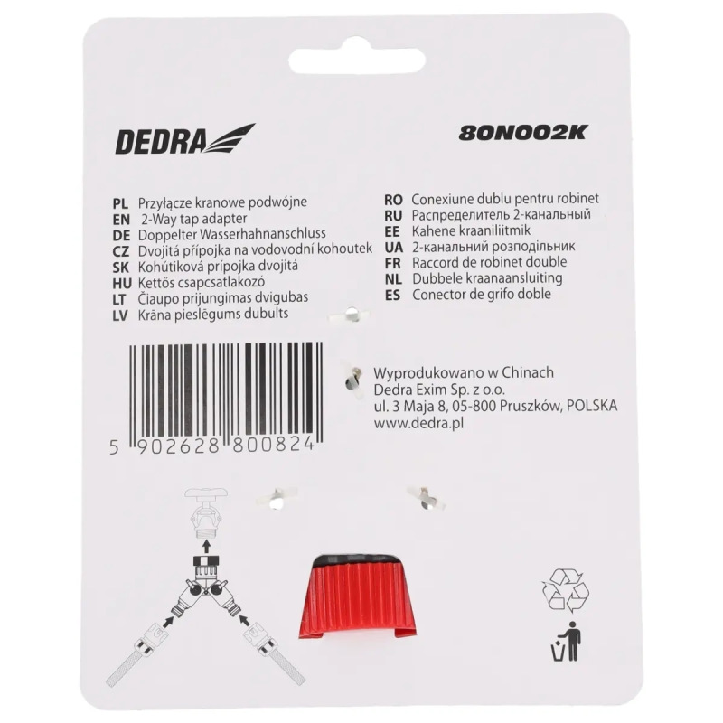 Kohútiková prípojka dvojitá 3/4"-1", na karte 4