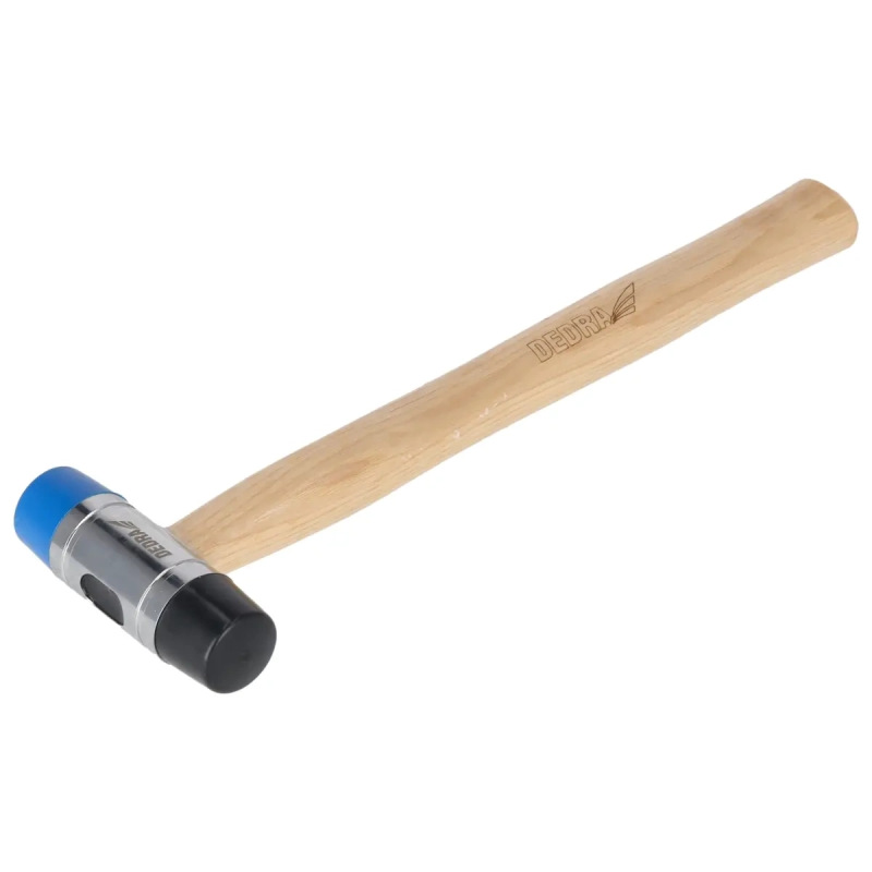 Klampiarske kladivo,28mm,plôška PU/Nylón,násada z orechovcového dreva 1