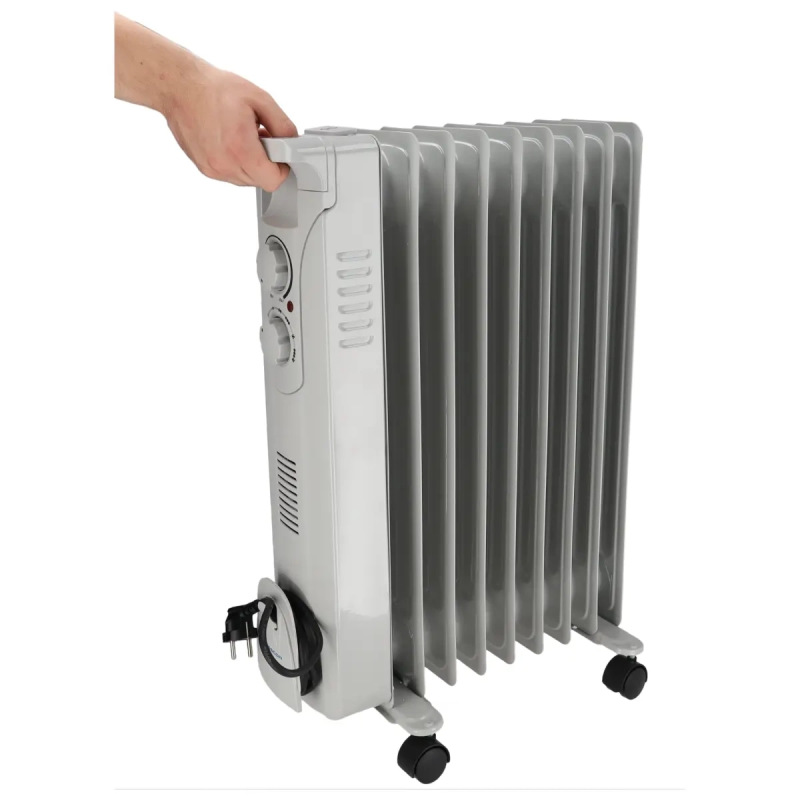Olejový radiátor 2000W+ventilátor 400W 6
