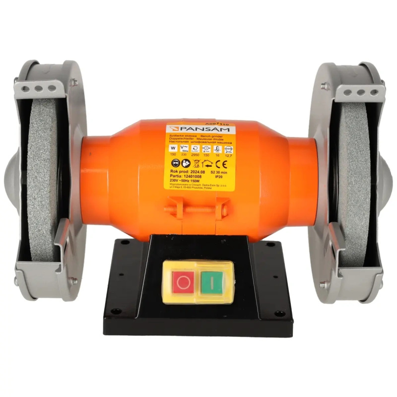 Brúska stolová dvojkotúčová 150W, 150x16x12,7mm, elektromagneticky bezpečnostný spínač 5