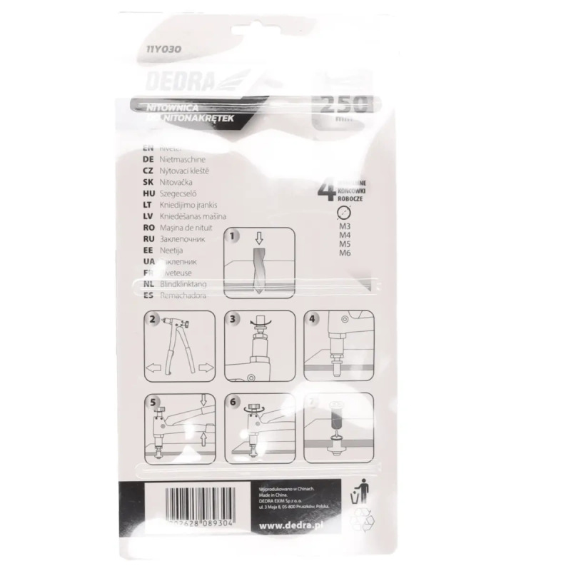 Nitovacia hlava do nitovačiek M3-M6 4