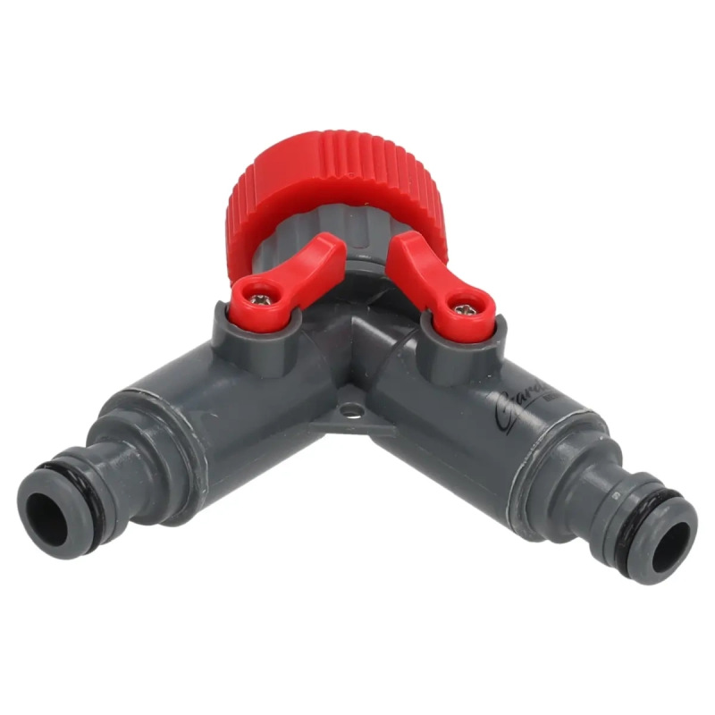 Kohútiková prípojka dvojitá 1/2"-3/4", voľná 1