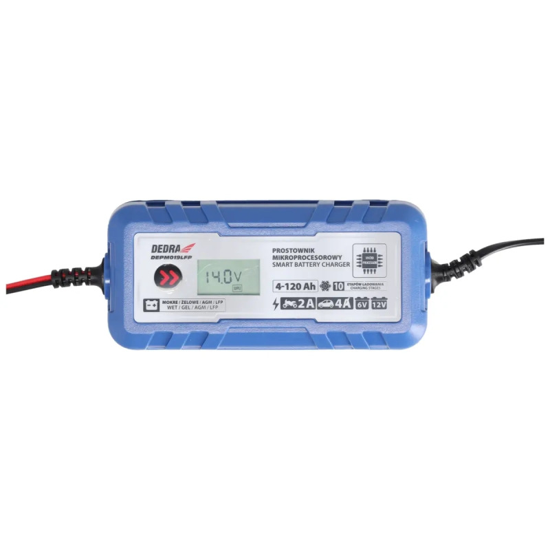 Mikroprocesorový usmerňovač 4A, 6V/12V, 4-120Ah, LCD LFP 2